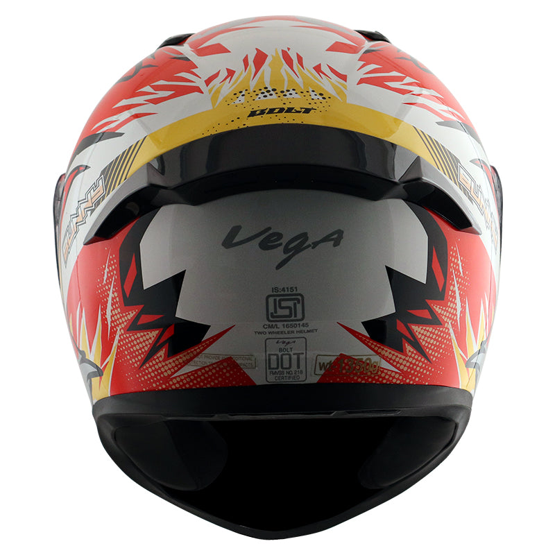 Bolt Bunny White Orange Helmet